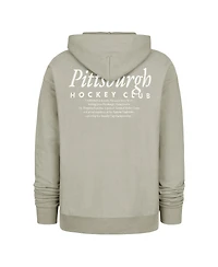 '47 Brand Men's Gray Pittsburgh Penguins Foundation Pullover Hoodie