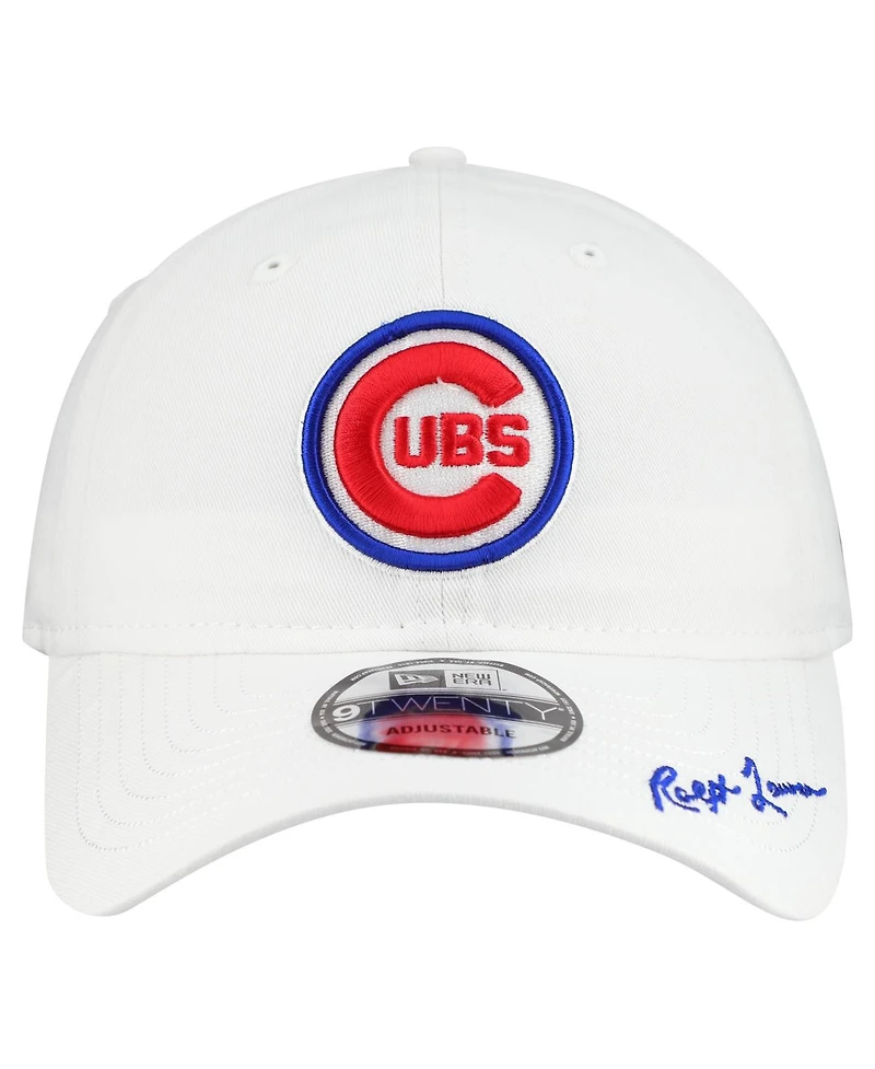 New Era Men's Ralph Lauren x Mlb White Chicago Cubs 9TWENTY Adjustable Hat
