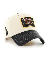 '47 Brand Men's Natural/Black Los Angeles Dodgers Keepsake Collection Clean Up Adjustable Hat