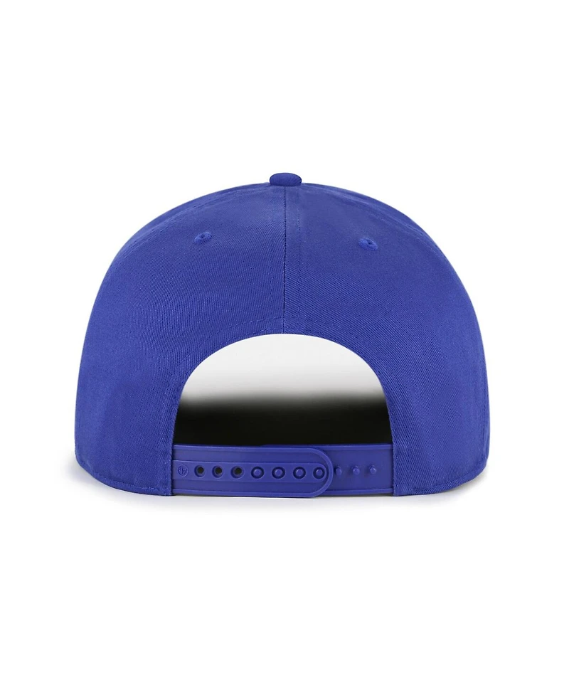 '47 Brand Men's Royal/Brown Brooklyn Dodgers Cooperstown Break Wood Suede Hitch Adjustable Hat