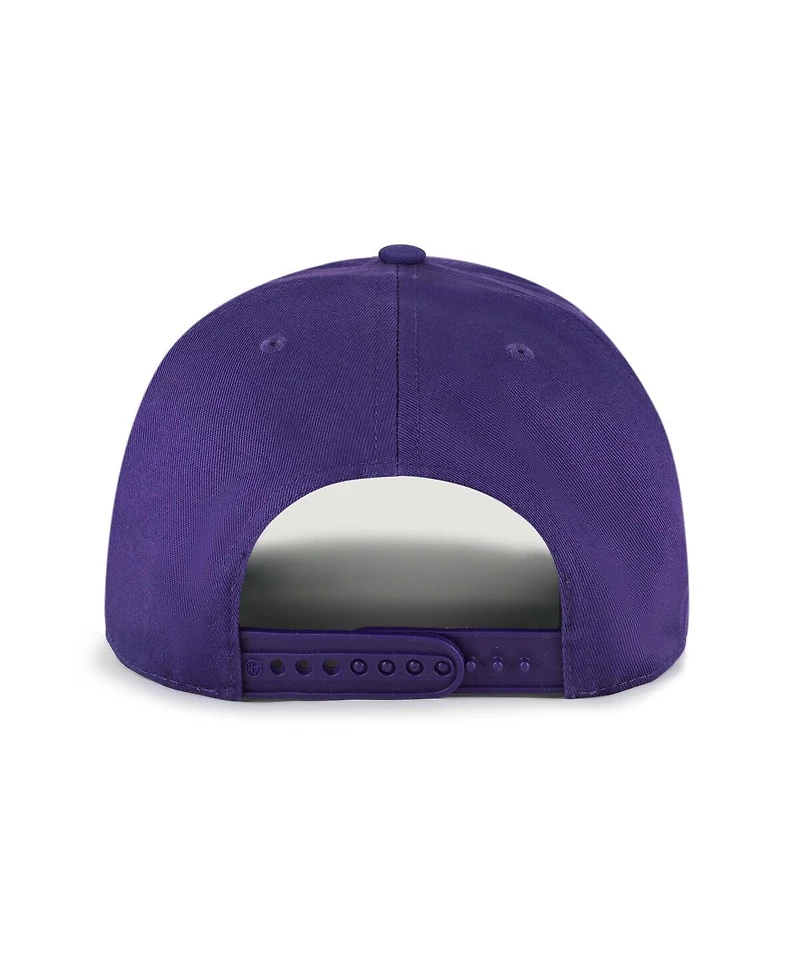 '47 Brand Men's Purple/Brown Arizona Diamondbacks Cooperstown Break Wood Suede Hitch Adjustable Hat