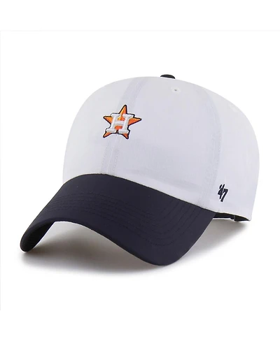 '47 Brand Men's White/Navy Houston Astros Vista Mini Clean Up Brrr Adjustable Hat
