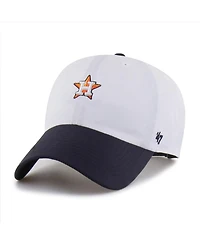 '47 Brand Men's White/Navy Houston Astros Vista Mini Clean Up Brrr Adjustable Hat