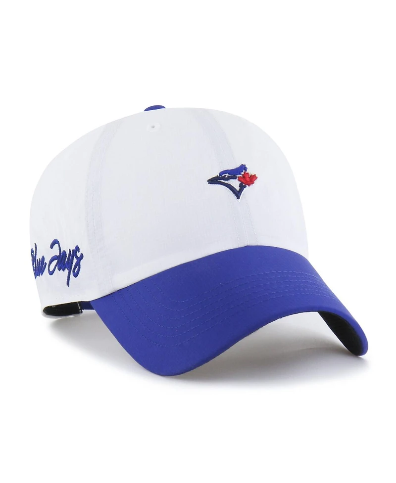 '47 Brand Men's White/Royal Toronto Blue Jays Vista Mini Clean Up Brrr Adjustable Hat