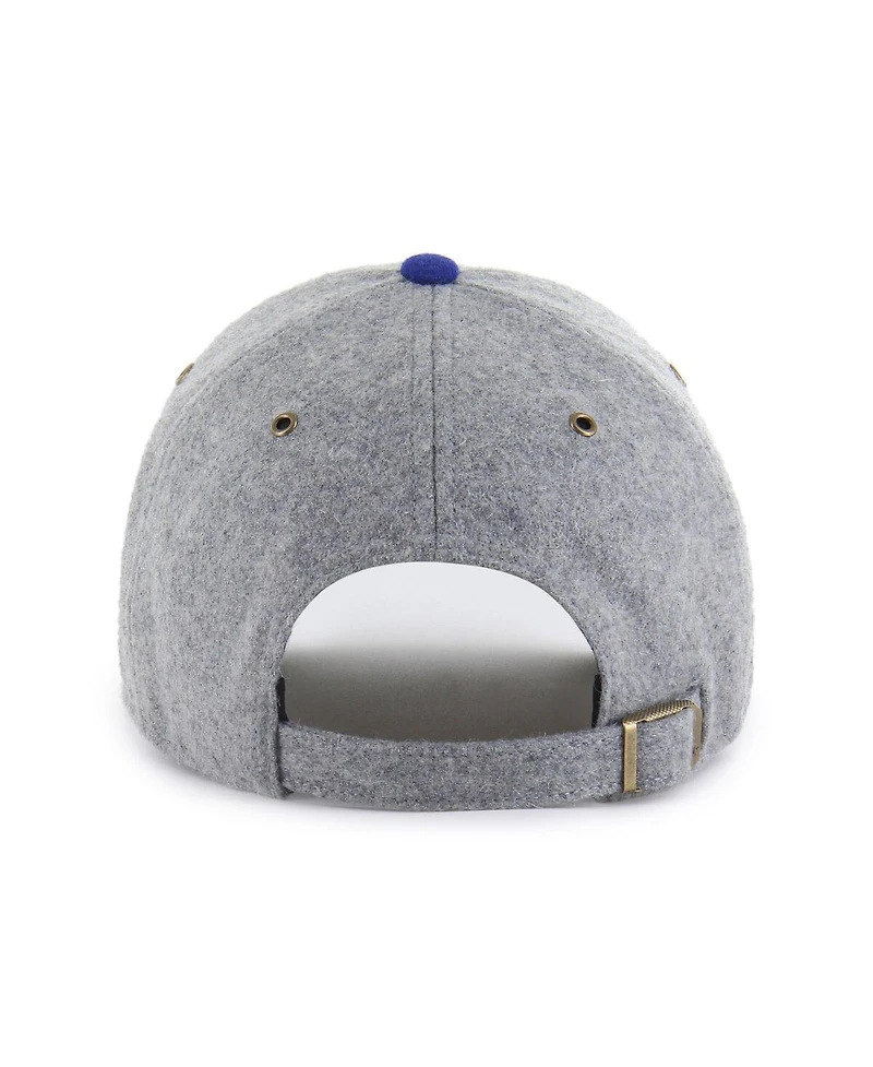 '47 Brand Men's Gray/Royal Texas Rangers Golden Age Wool Clean Up Adjustable Hat