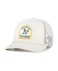 '47 Brand Men's Cream Athletics Gravestone Adjustable Trucker Hat