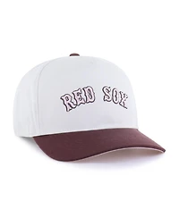 '47 Brand Men's and Women's Stone/Burgundy Boston Red Sox Love Letter Adjustable Hitch Hat