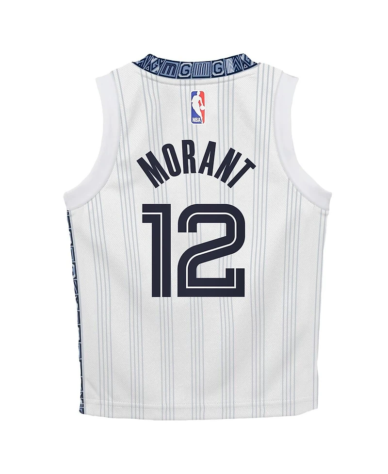Nike Baby Boys and Girls Ja Morant White Memphis Grizzlies 2025/26 City Edition Swingman Jersey