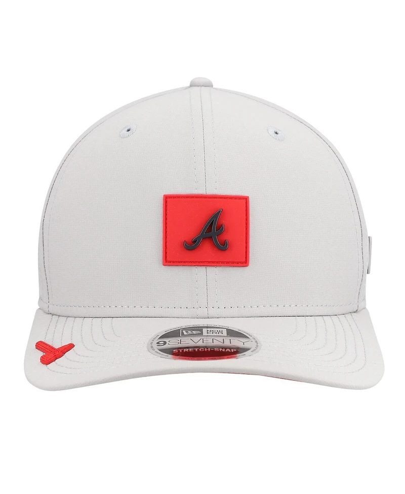 New Era Men's Gray Atlanta Braves 2026 Clubhouse 9SEVENTY Adjustable Hat