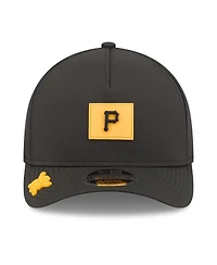 New Era Men's Black Pittsburgh Pirates 2026 Clubhouse 9FORTY A-Frame Adjustable Hat