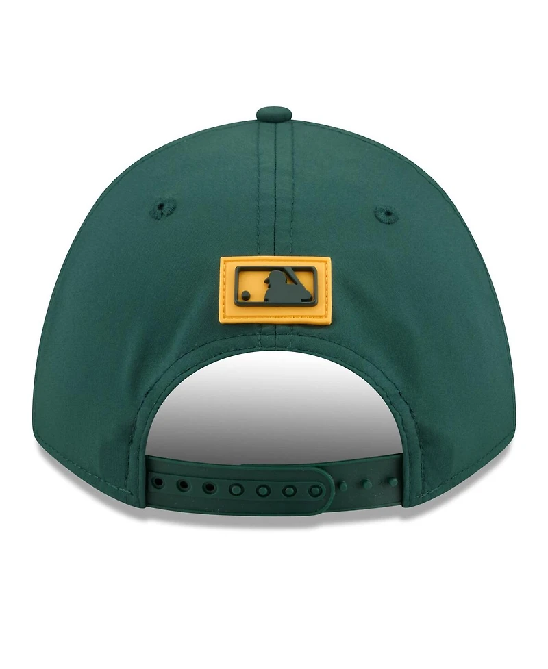 New Era Men's Green Athletics 2026 Clubhouse 9FORTY A-Frame Adjustable Hat