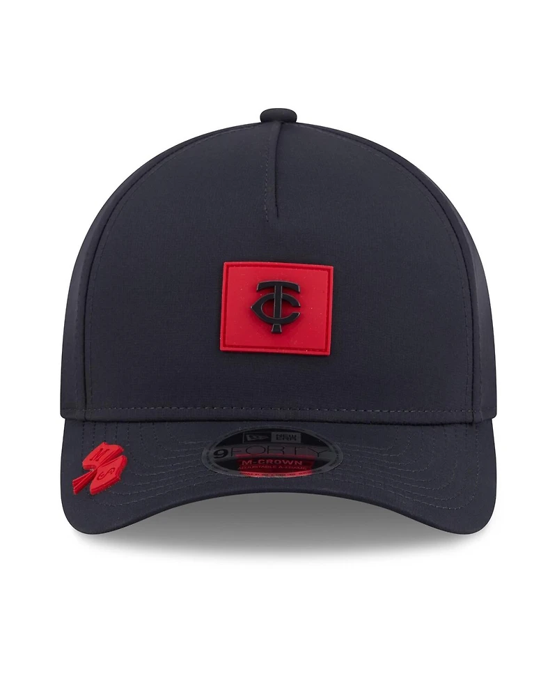 New Era Men's Navy Minnesota Twins 2026 Clubhouse 9FORTY A-Frame Adjustable Hat