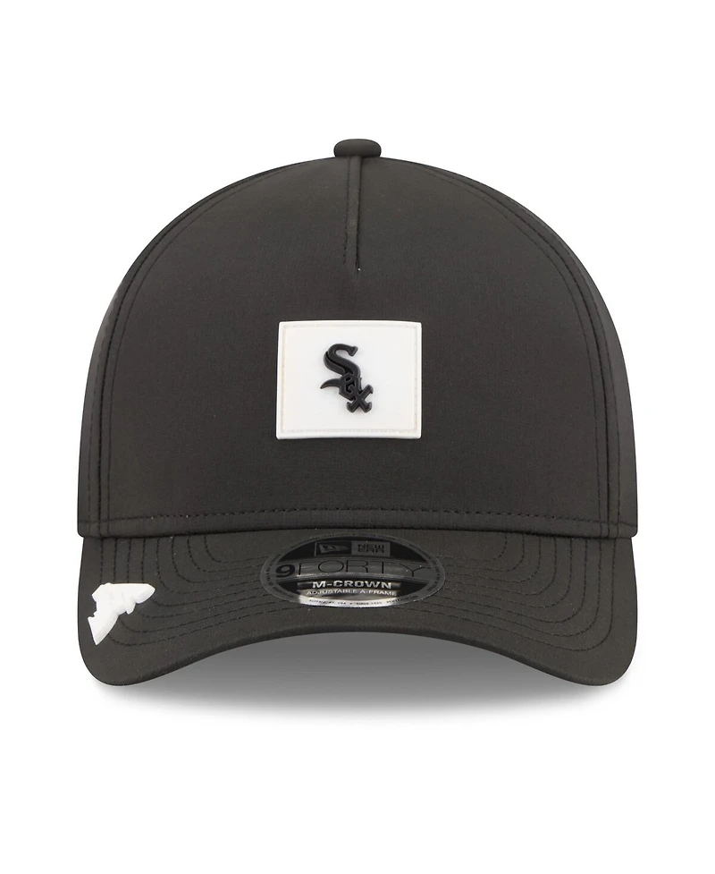 New Era Men's Black Chicago White Sox 2026 Clubhouse 9FORTY A-Frame Adjustable Hat