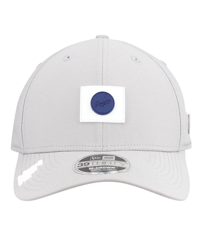New Era Men's Gray Los Angeles Dodgers 2026 Clubhouse Alternate 39THIRTY Flex Hat