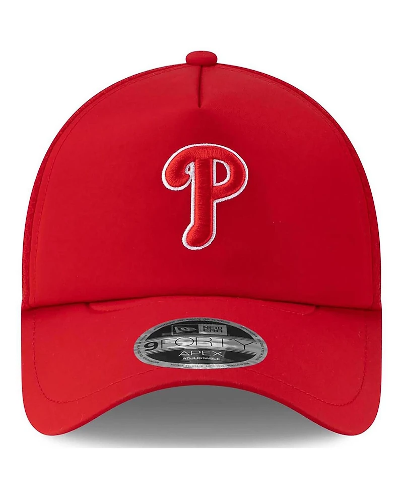 New Era Men's Philadelphia Phillies 2026 Batting Practice Apex 9FORTY Adjustable Trucker Hat