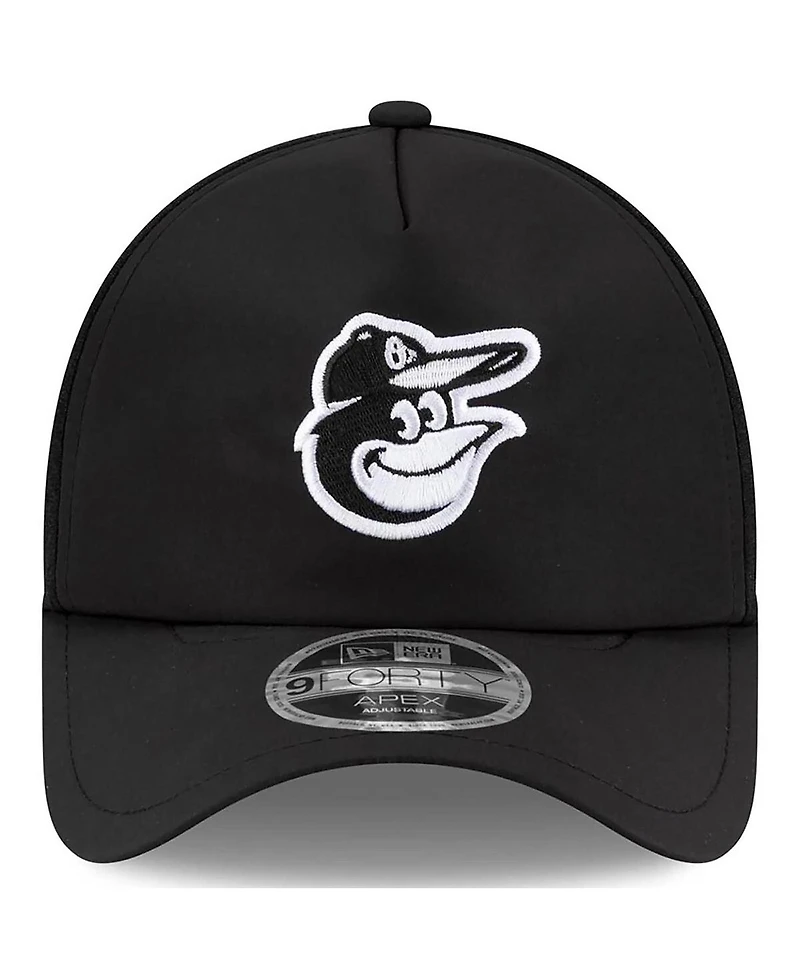 New Era Men's Baltimore Orioles 2026 Batting Practice Apex 9FORTY Adjustable Trucker Hat