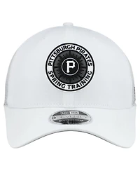 New Era Men's White Pittsburgh Pirates 2026 Spring Training Fan Pack 9SEVENTY Adjustable Trucker Hat