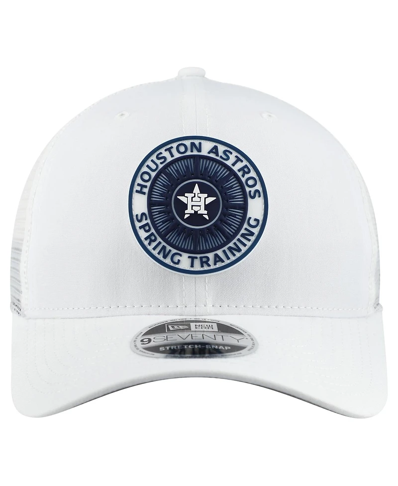 New Era Men's White Houston Astros 2026 Spring Training Fan Pack 9SEVENTY Adjustable Trucker Hat