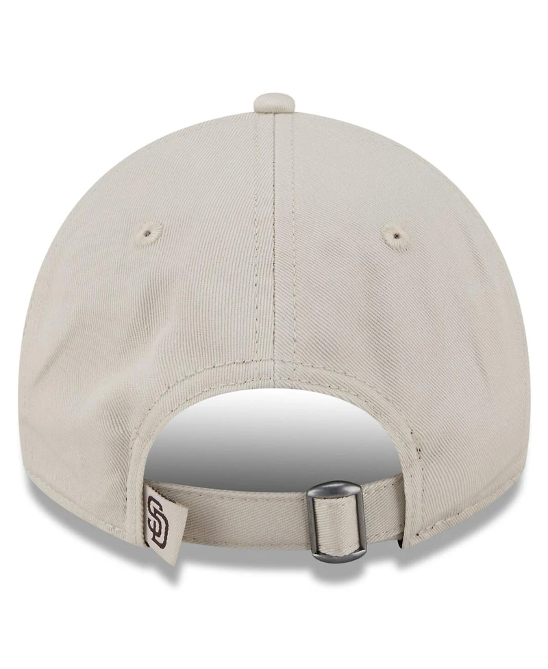 New Era Big Boys and Girls Stone/Brown San Diego Padres 2026 Spring Training Fan Pack Batter 9TWENTY Adjustable Hat