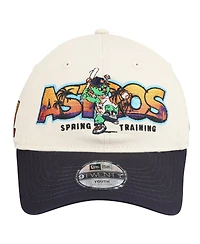 New Era Big Boys and Girls Stone/Navy Houston Astros 2026 Spring Training Fan Pack Batter 9TWENTY Adjustable Hat