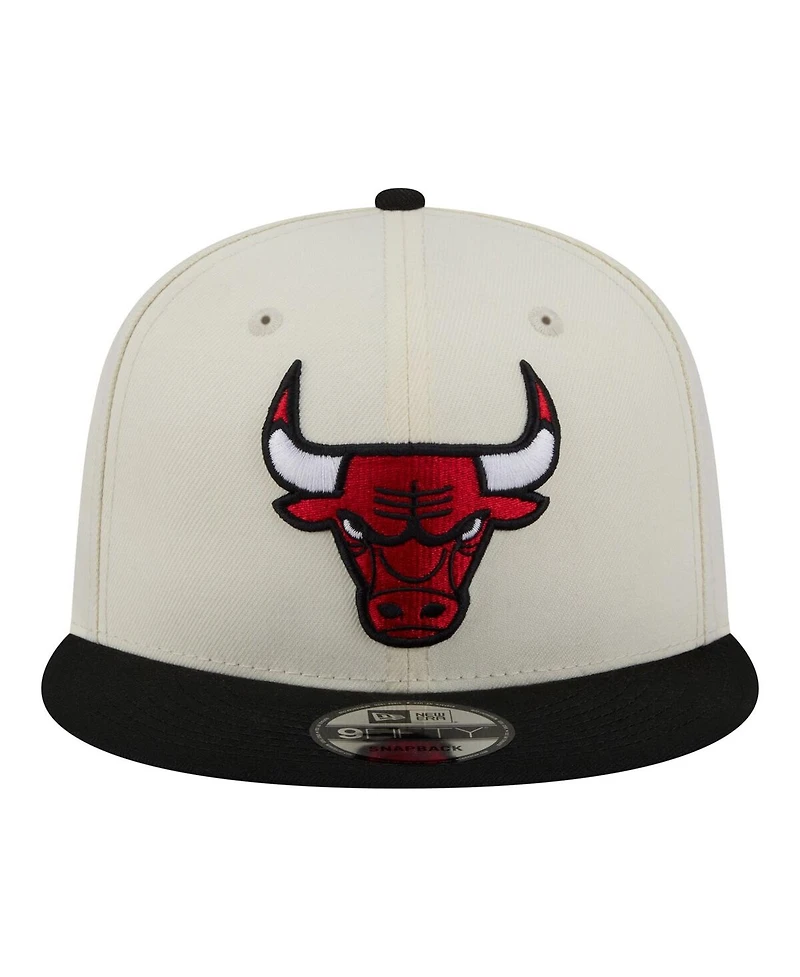 New Era Men's Cream Chicago Bulls Injection Localized 9FIFTY Snapback Hat