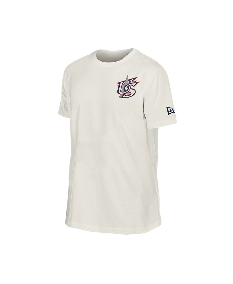 New Era Men's Cream Usa Baseball 2026 World Classic Hot Dog T-Shirt