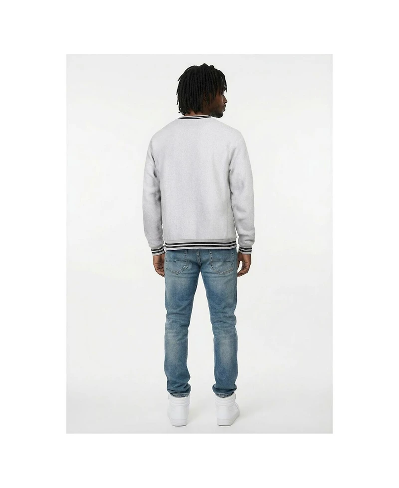 Champion Men's Heather Gray Los Angeles Dodgers Reverse Weave Sweatshirt