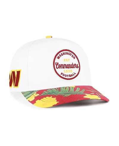 '47 Brand Men's White/Burgundy Washington Commanders Beach Side Hitch Adjustable Hat