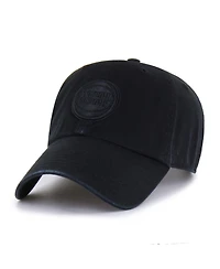 '47 Brand Men's Detroit Pistons Black on Black Clean Up Adjustable Hat