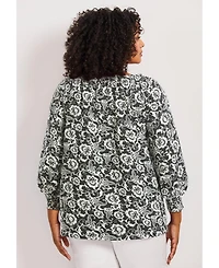 Avenue Plus Ombre Print Women's Top