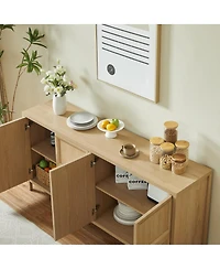 Streamdale Furniture Modern Sideboard Tip-On, Soft-Close, Wall Mount