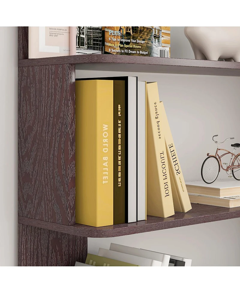 Streamdale Furniture 90cm L-Shape Corner Bookshelf for Home Office/Living Room