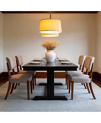 Streamdale Furniture Modern Armless Dining Chairs Set of 2.