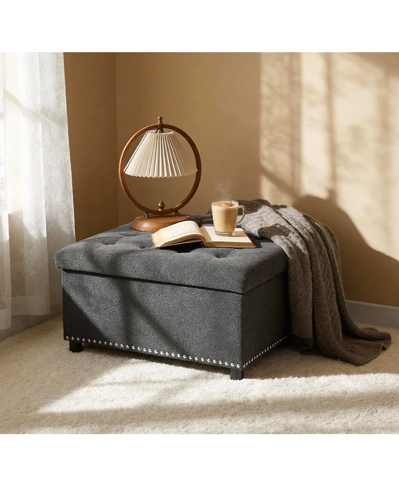 Streamdale Furniture Tufted Storage Ottoman