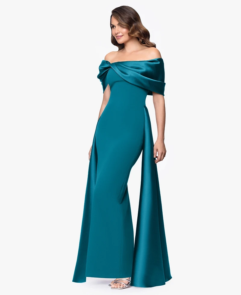Betsy & Adam Women's Off-The-Shoulder Dress