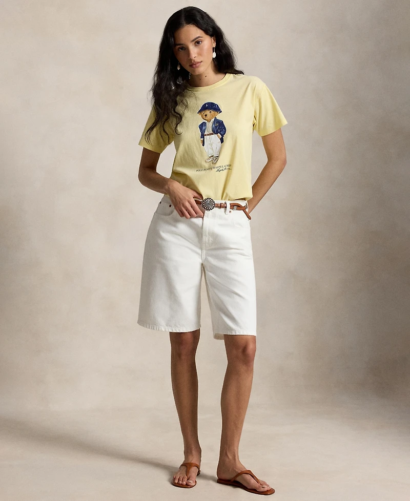 Polo Ralph Lauren Women's Bear Print Crewneck T-Shirt