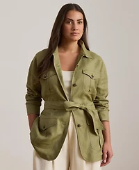 Lauren Ralph Women's Twill Field Spread Collar Jacket