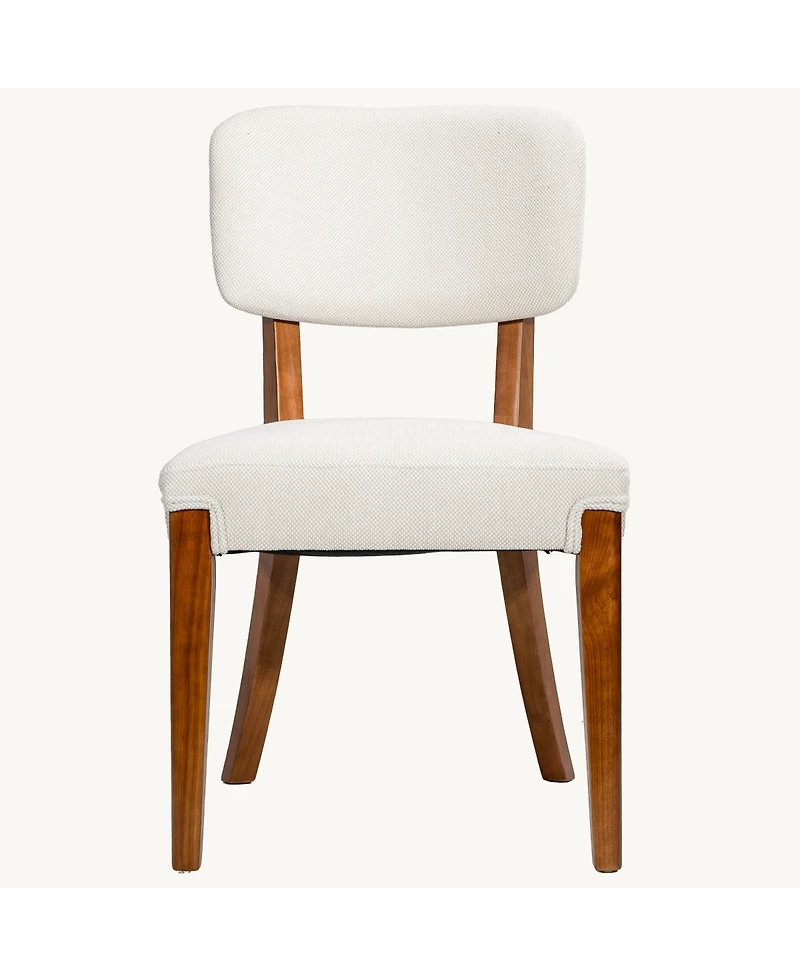 Streamdale Furniture Armless Dining Chairs Set of 2 with Wood Legs