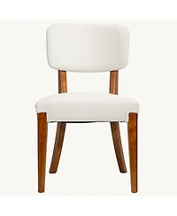 Streamdale Furniture Armless Dining Chairs Set of 2 with Wood Legs