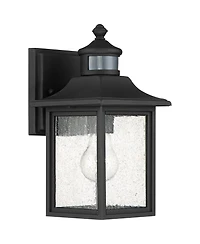 John Timberland Moray Bay Mission Outdoor Wall Light Fixtures Set of 2 Dusk to Dawn Motion Sensor 11 Seedy Glass for Exterior