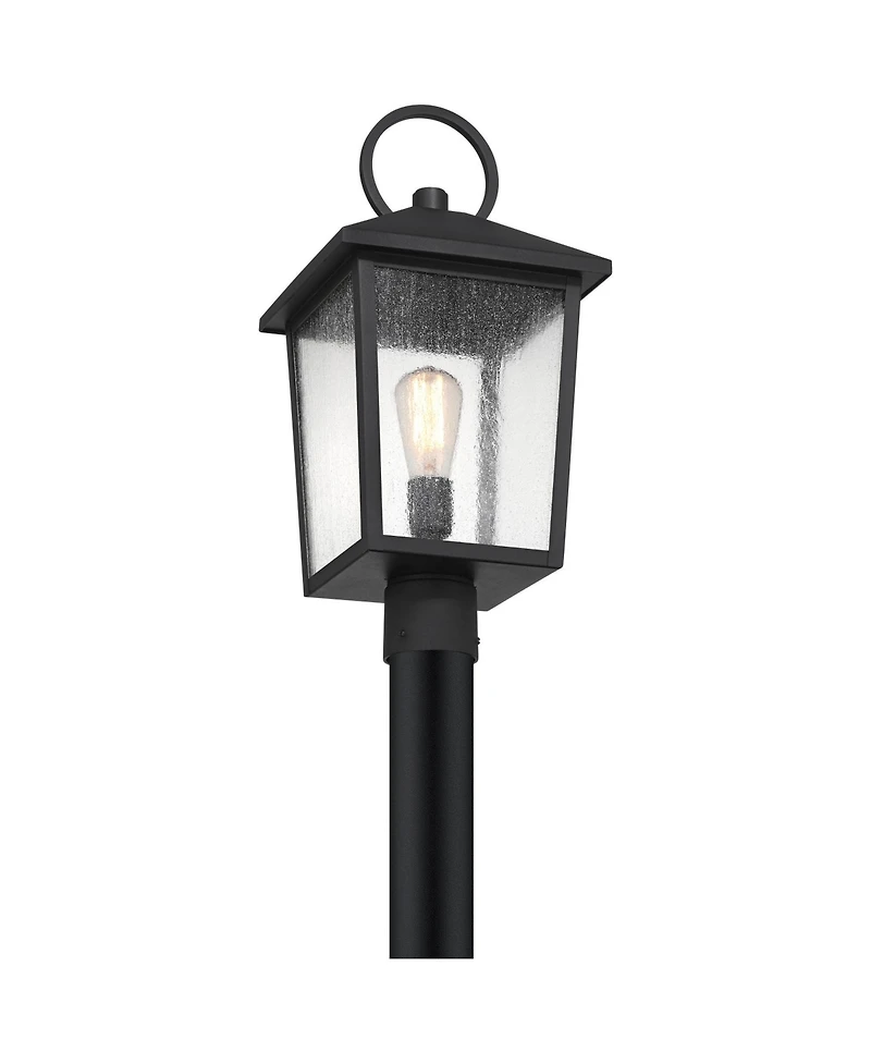 John Timberland Westmont 20 High Modern Outdoor Post Light Fixture Pole Porch Weatherproof Sand Aluminum Glass Shade