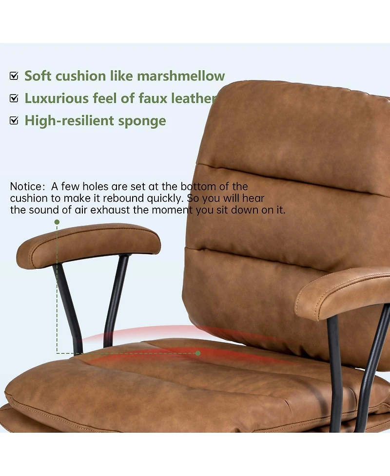 Streamdale Furniture Adjustable Office Chair with Lumbar Support