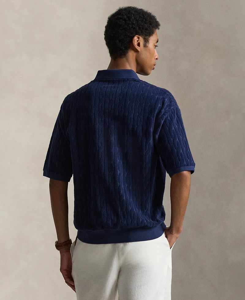 Polo Ralph Lauren Men's Relaxed-Fit Cable-Knit Terry Shirt