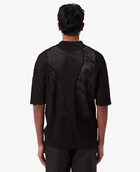 Lacoste Men's Lacy Knit Polo Collar Sweater Shirt