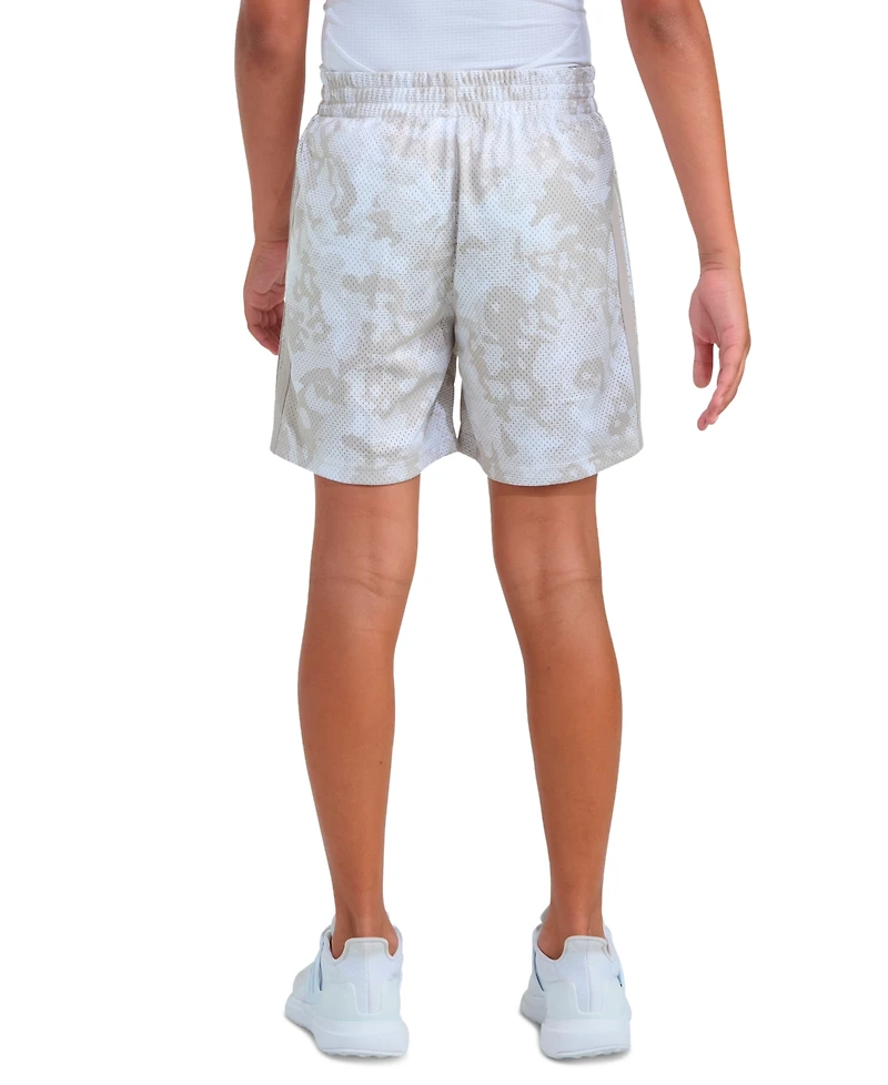 adidas Boys' 8-20 Elastic Waistband Printed Camo Shorts