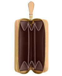 Coach Signature Jacquard Essential Small Zip Around Card Case
