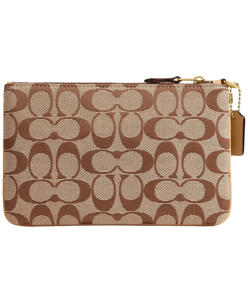 Coach Signature Jacquard Essential Small Wristlet