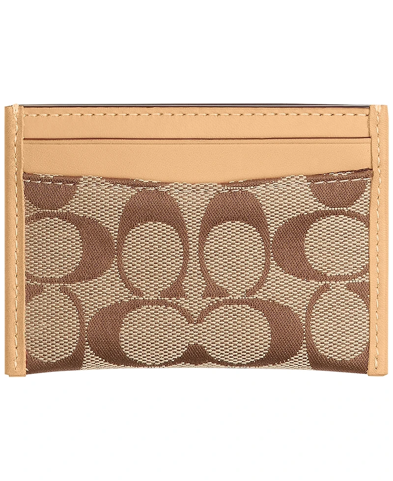 Coach Signature Jacquard Essential Card Case