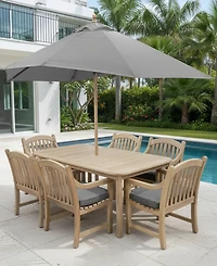 Bristol 7-Pc. Rectangle Dining Set (Dining Table and Chairs), Created for Macy's
