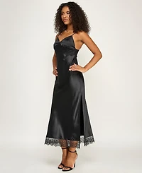 Emerald Sundae Women's V-Neck Lace Slip Dress